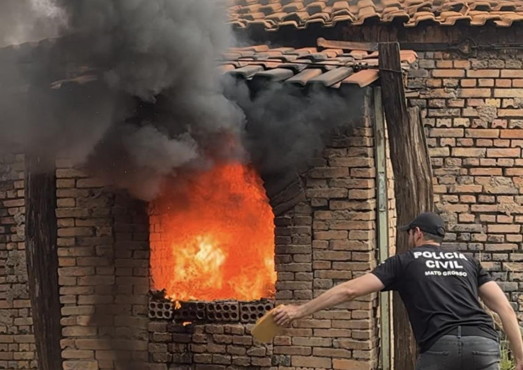 Mais de 600 quilos de drogas são incinerados em Pontes e Lacerda