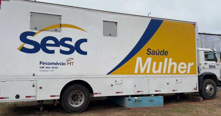 Carreta do SESC Saúde Mulher está em Pontes e Lacerda. Associação Comercial vai custear 50% das despesas