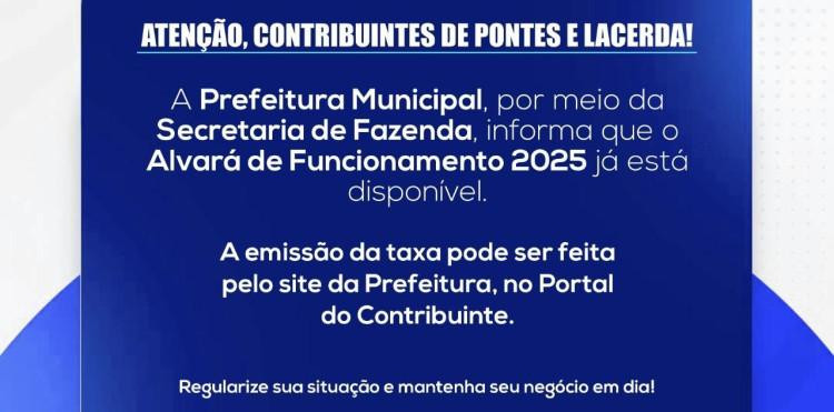 Prefeitura de Pontes e Lacerda começa a emitir alvarás de 2025