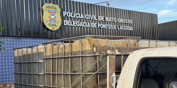 Polícia Civil apreende 4 mil litros de diesel em Vila Bela da Santíssima Trindade; prejuízo chega a R$ 150 mil