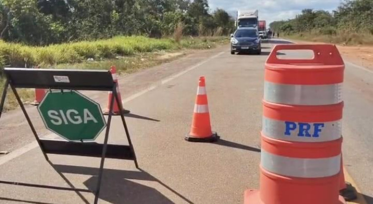 Comodoro: BR-174 segue com restrição de tráfego após risco de rompimento da pista