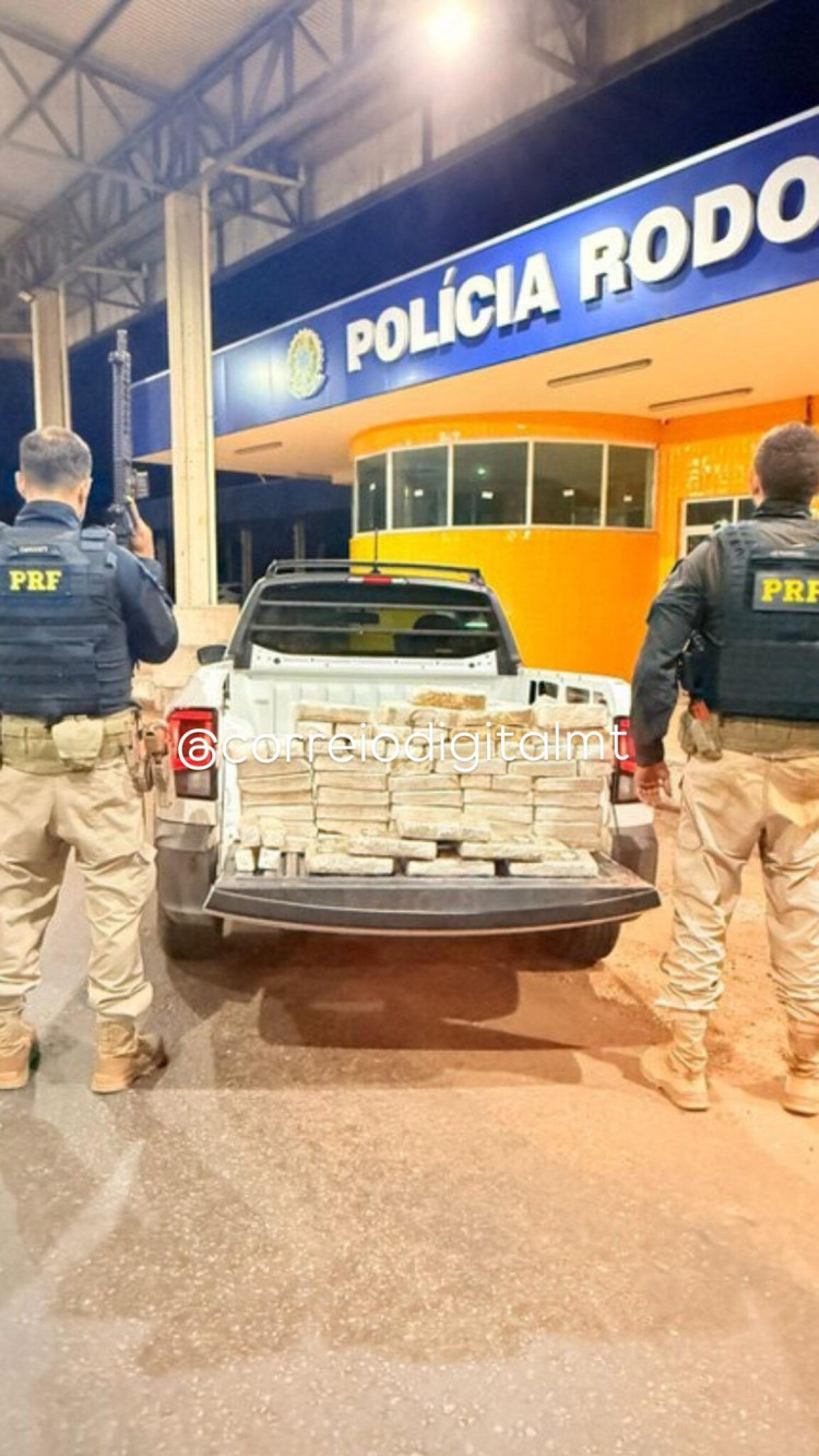 PRF apreende veículo com drogas que saiu de Pontes e Lacerda em Campo Verde