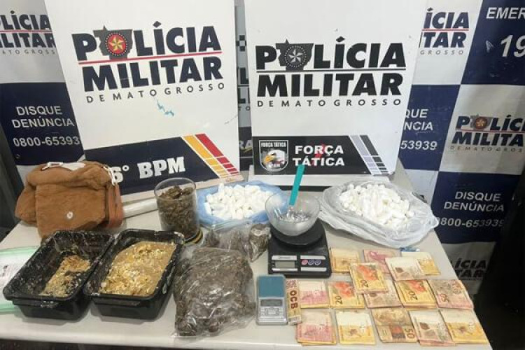 Jovem de 20 anos é presa em operação policial por tráfico em Cáceres