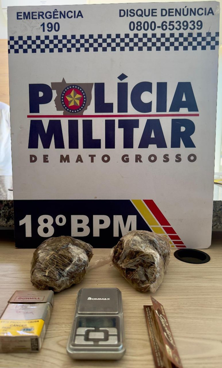 Menor é detido com drogas e balança de precisão no centro de Pontes e Lacerda