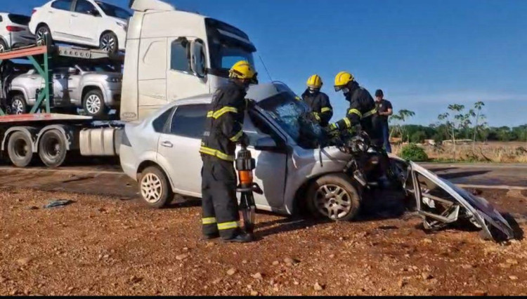 Acidente grave na BR-174 em Pontes e Lacerda deixa uma vítima fatal