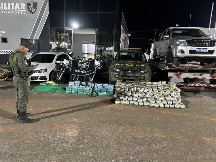 Operação integrada apreende grande quantidade de drogas em chácara de Pontes e Lacerda