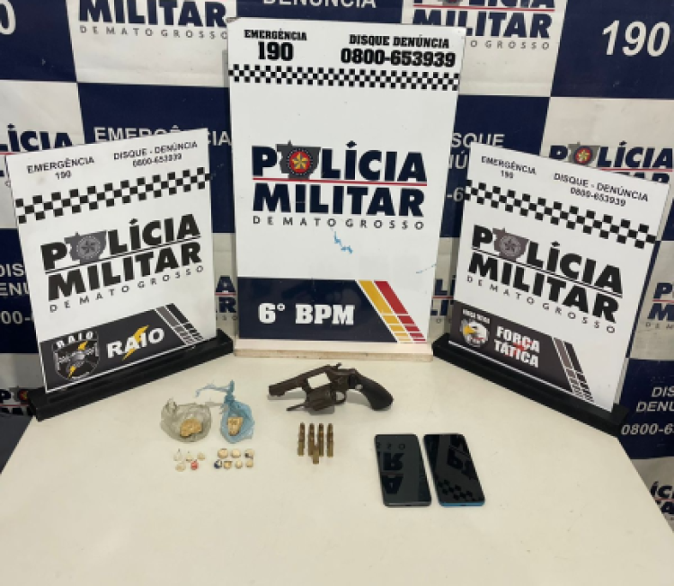 Adolescentes são detidos após tentativa de homicídio em Cáceres; armas, drogas e motos são apreendidas