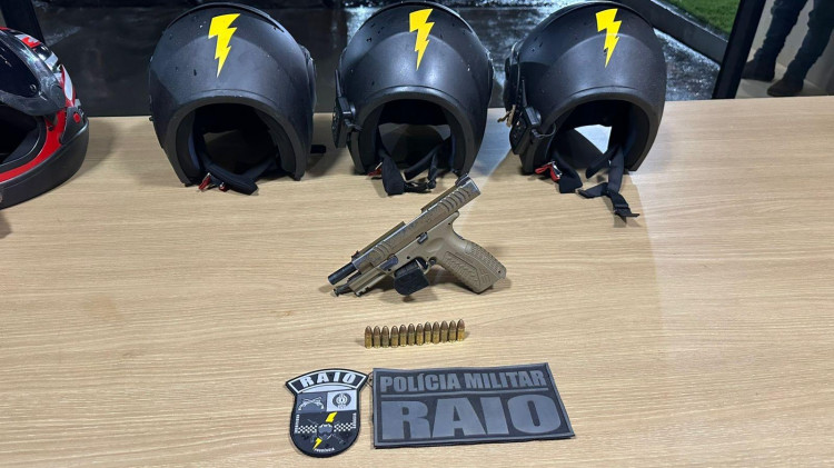 Motociclista é preso com pistola  durante abordagem do RAIO em Pontes e Lacerda