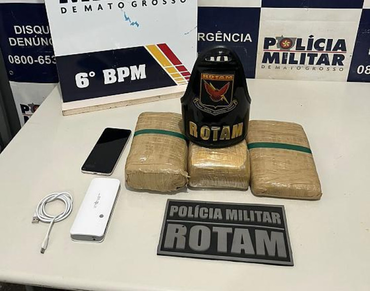 PM prende homem com mais de 3 kg de skank durante Operação Tolerância Zero em Cáceres