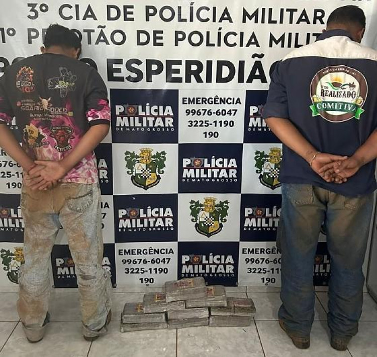 Perseguição termina com dois presos por tráfico na BR-174 em Porto Esperidião