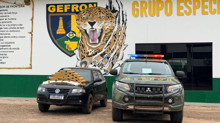 Carga de cocaína é apreendida durante ação do Gefron em Porto Esperidião