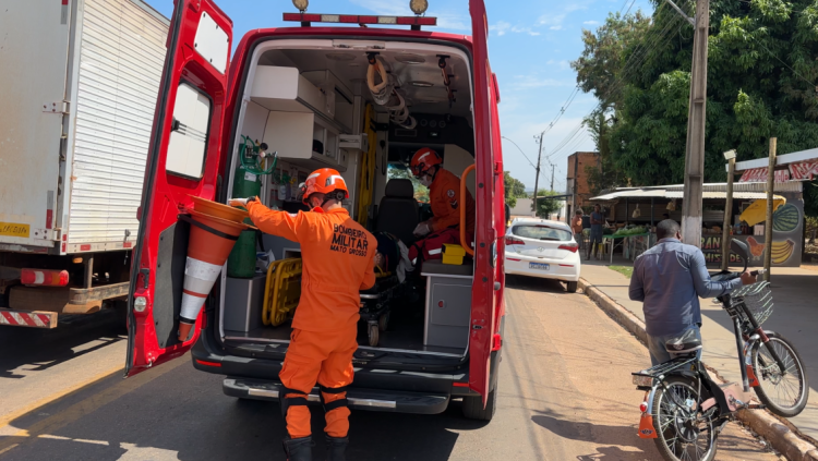 Ciclista sofre ferimento na cabeça após acidente na rodovia em Pontes e Lacerda