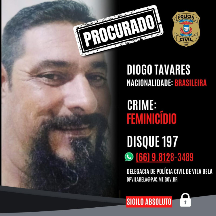 Polícia procura homem suspeito de matar Shirley a tiros em Vila Bela