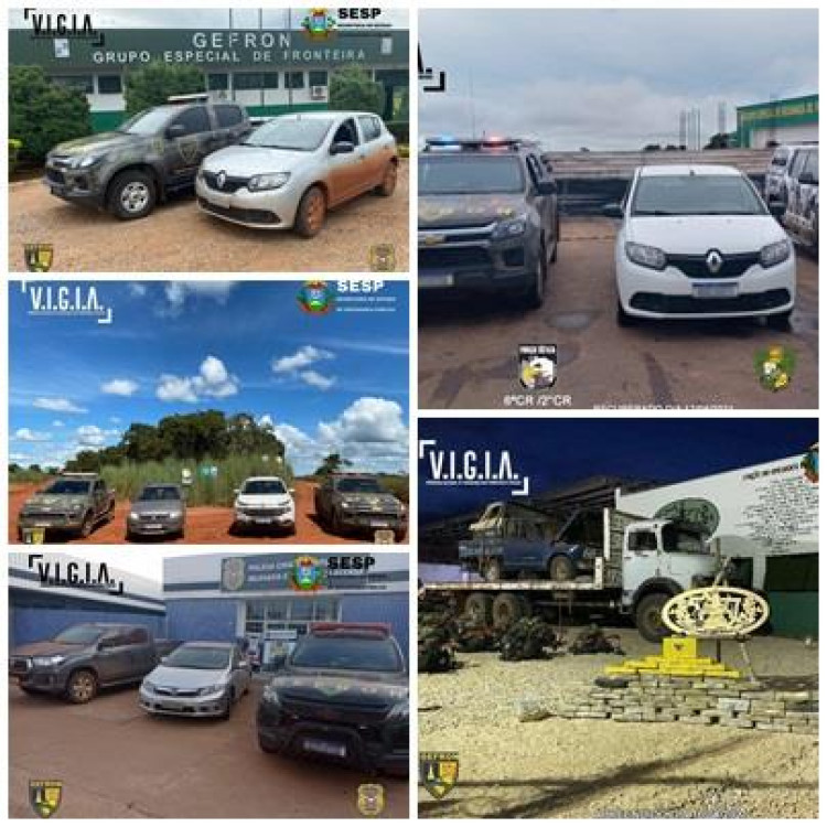 Ações do Gefron causam prejuízo ao crime; R$ 1,5 milhão só neste fim de semana