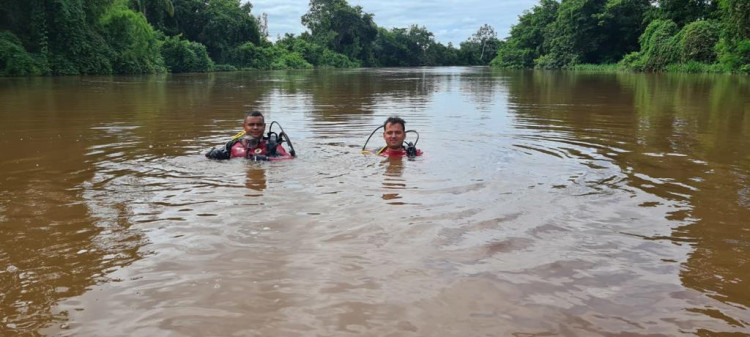 Bombeiros buscam jovem que sumiu no rio Cabaçal em Curvelândia
