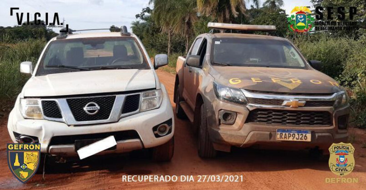 Caminhonete roubada em propriedade rural de Pontes e Lacerda é recuperada pelo Gefron