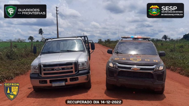 Camionete furtada em Tangará é recuperada a caminho da Bolívia pelo Gefron