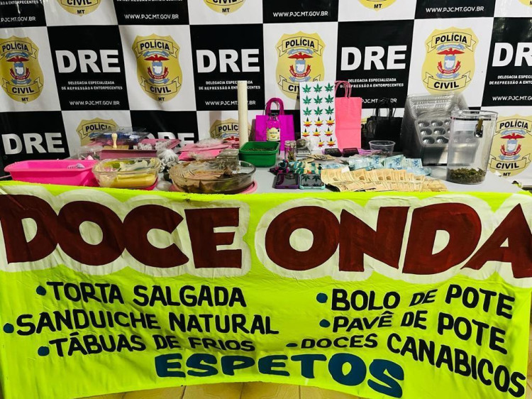 Casal é detido vendendo doce com maconha, em Cuiabá