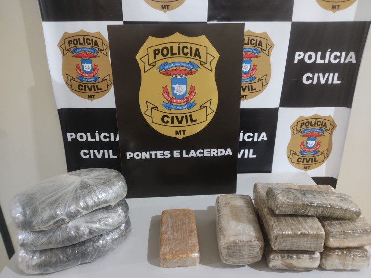 Casal é preso pela policia civil por trafico de drogas em pontes e Lacerda