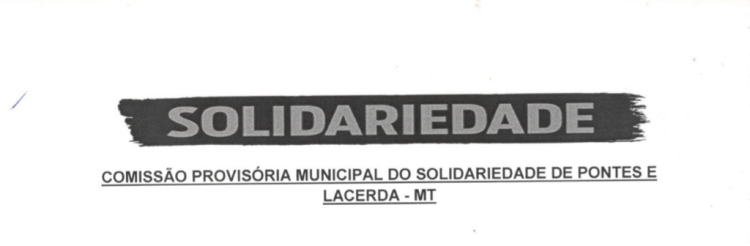 Comissão Provisória do Partido Solidariedade convoca filiados para Convenção Municipal