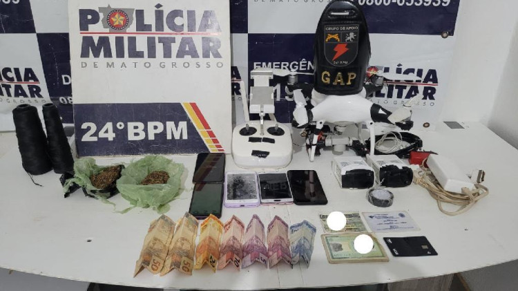 Cuiabá: PM desarticula quadrilha, apreende drone e impede lançamento de drogas em presídio