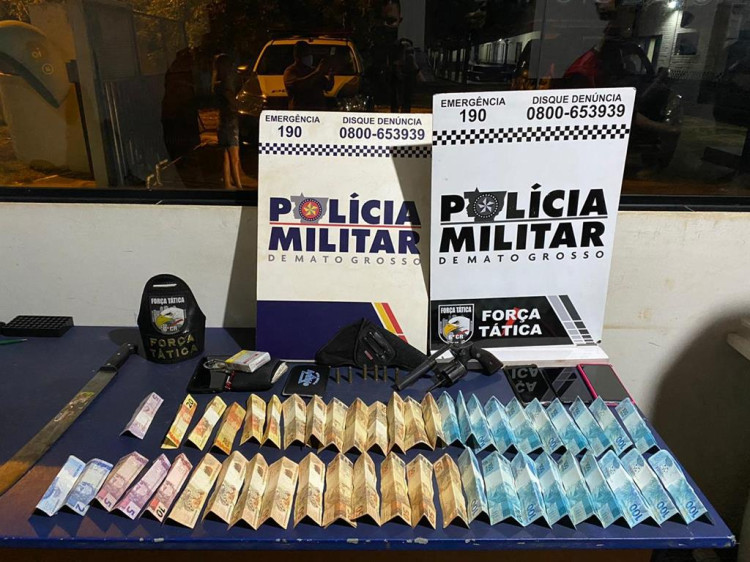 Durante abordagem Polícia Militar apreende revólver e detém suspeito por direção perigosa