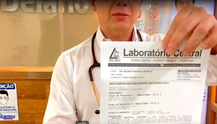 Em vídeo, médico vacinado com CoronaVac diz que não adquiriu anticorpos e exige nova dose