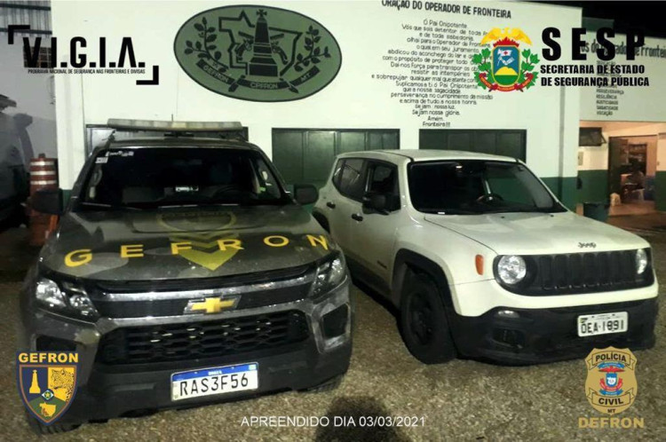 Estelionatário é preso pelo Gefron em posse de veículo subtraído em golpe