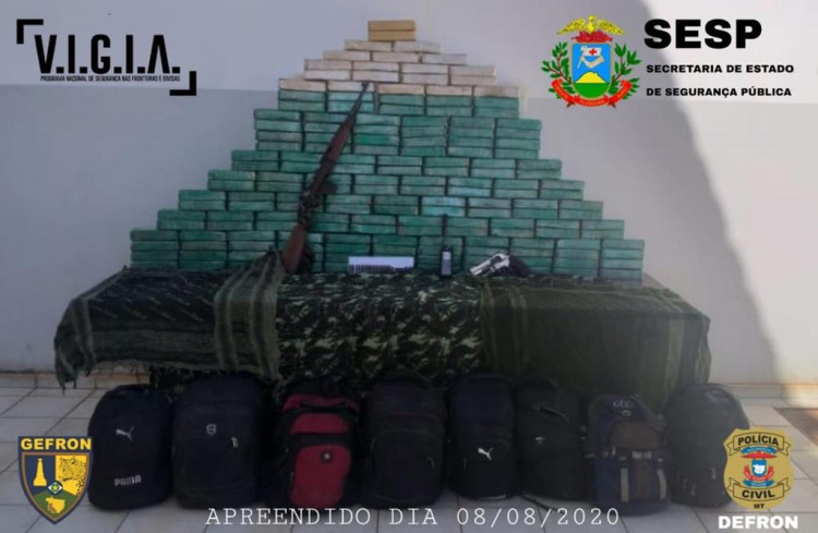 Gefron apreende 170 kg de cocaína; 5 suspeitos morreram após troca de tiros