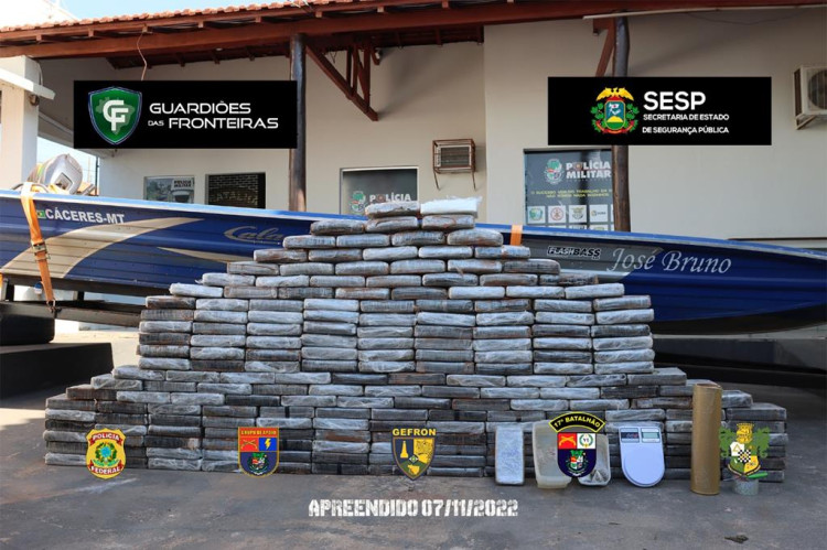 Gefron apreende drogas em Mirassol D’Oeste e gera prejuízo de R$5,4 mi ao tráfico