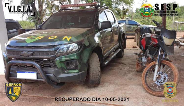 Gefron detém duas pessoas suspeitas de adulterar motocicleta no Posto do Matão
