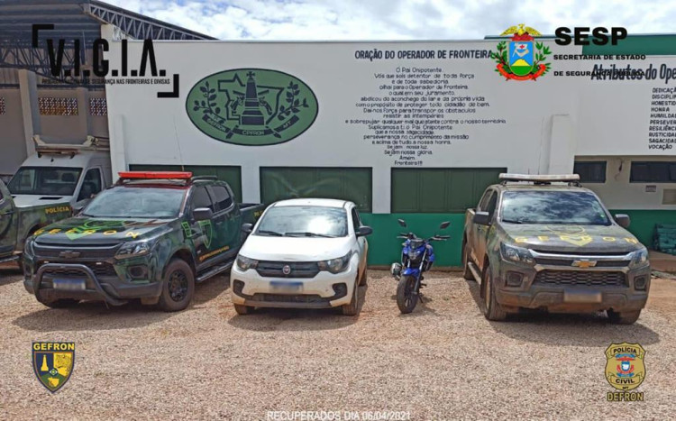 Gefron recupera dois veículos na MT-265 em Porto Esperidião