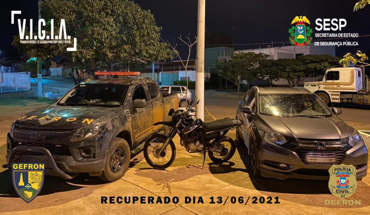 Golpe do Seguro: Veículo roubado em Cuiabá é localizado pelo Gefron em Pontes e Lacerda. Proprietária pode estar envolvida no crime