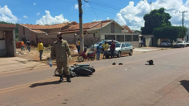 Motociclista atropela e passa por cima da cabeça de homem que havia acabado de cair de moto na BR 174B