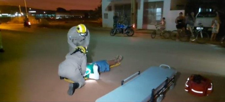 Mulher acaminho da igreja é atropelada no bairro residencial Glória