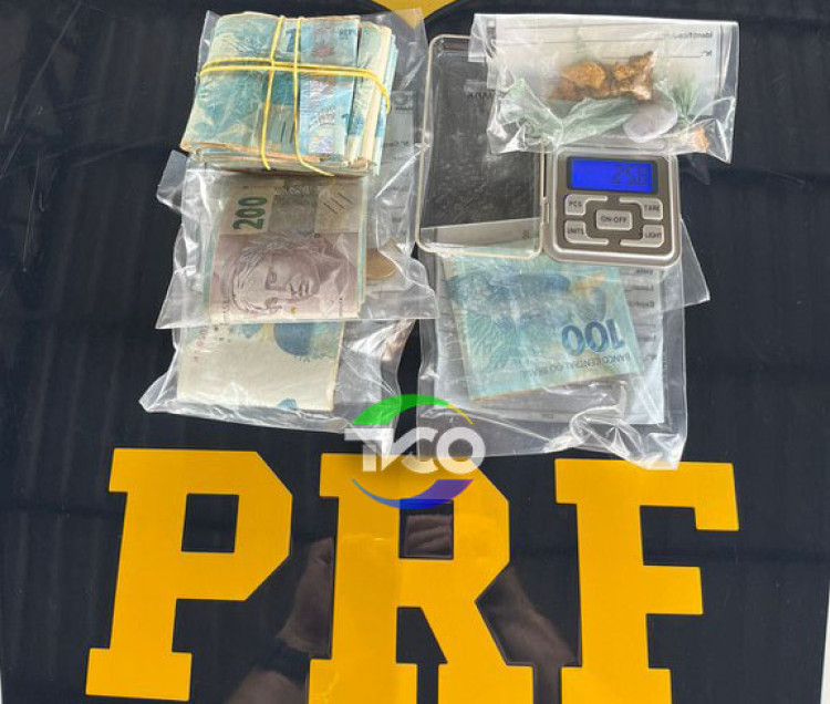 Ouro e R$ 13 mil em espécie são apreendidos pela PRF de Pontes e Lacerda