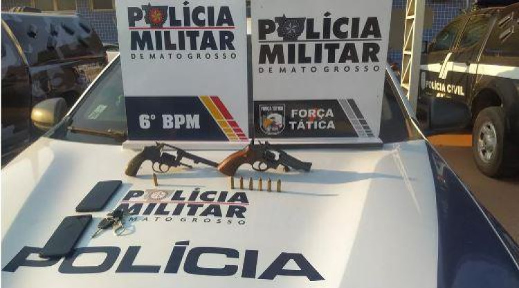 PM detém adolescente e homem por tentativa de homicídio em Cáceres