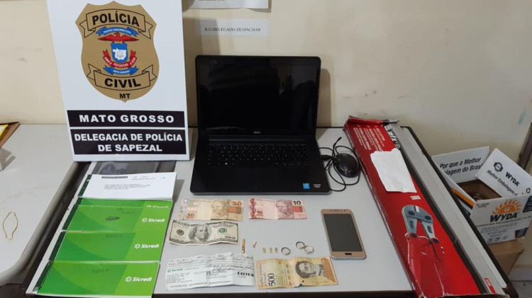 Polícia Civil prende autor de furto ocorrido em Comodoro e recupera parte dos produtos