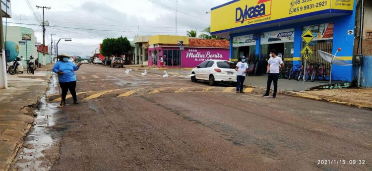 Prefeitura de Nova Lacerda realiza Barreira Sanitária para evitar disseminação do Covid-19