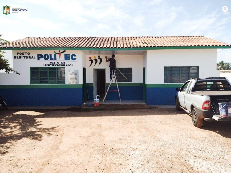 Prefeitura de Nova Lacerda reforma prédio do Detran e outros órgãos públicos