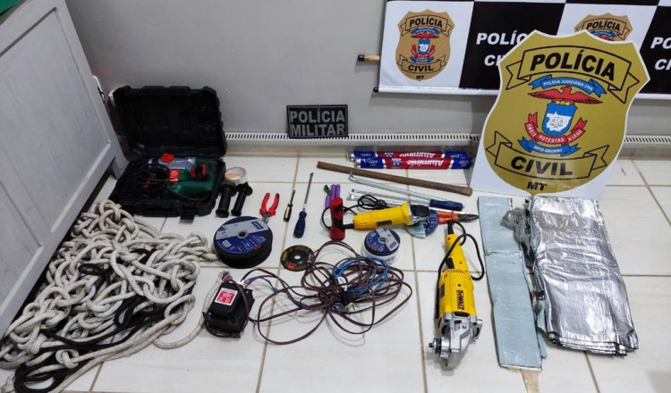 Quatro integrantes de uma quadilha foram presos tentando furtar uma agência bancária em Jauru