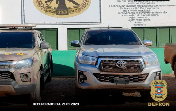 Receptador aceita R$ 3 mil para transportar camionete roubada, mas cai nas garras do Gefron