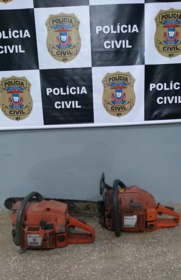Sitiante é preso por comprar motosserra roubada
