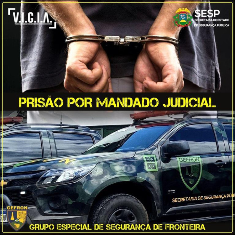 Suspeito com mandado de prisão em aberto é preso pelo GEFRON na MT-473
