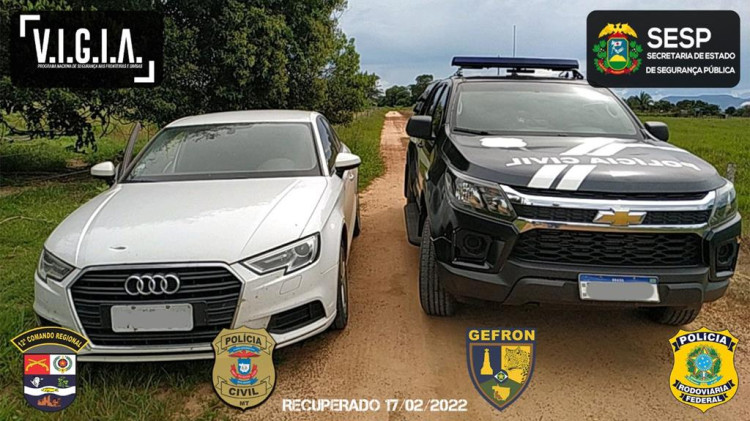 Veiculo furtado em Cuiabá é recuperado pelo Gefron na região de Fronteira