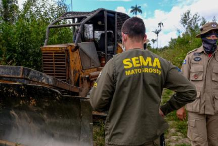 Vila Bela: Sema desmonta acampamento ilegal e aplica multa de R$ 50 mil por crime ambiental