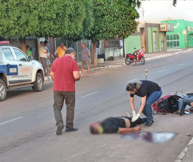 Violência: homem é executado a tiros no meio da rua em Pontes e Lacerda